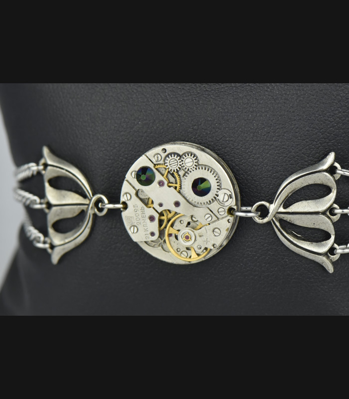 Bracelet "Callisto " Dark Crystal rainbow