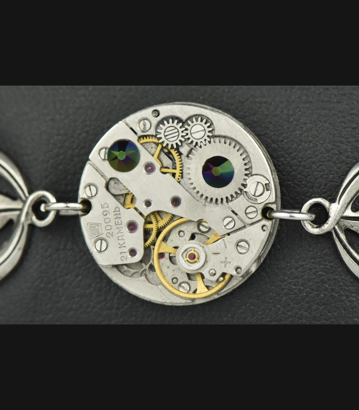 Bracelet "Callisto " Dark Crystal rainbow