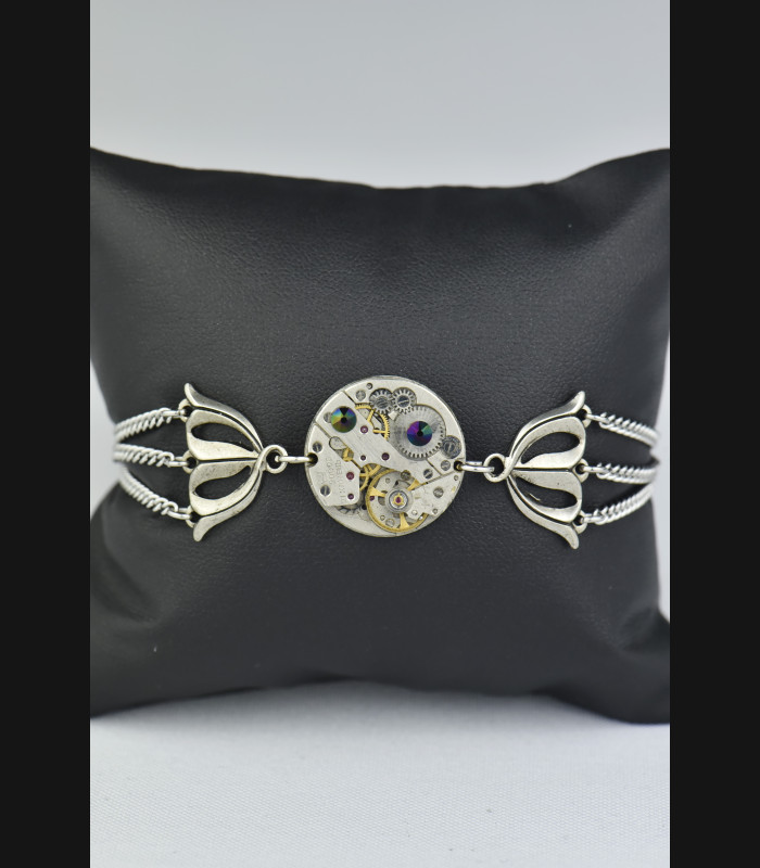 Bracelet "Callisto " Dark Crystal rainbow