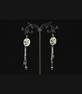 Boucles d'oreilles Falling Snow Purple