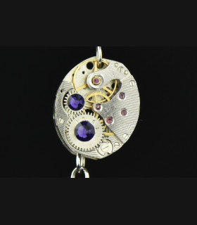 Boucles d'oreilles Falling Snow Purple