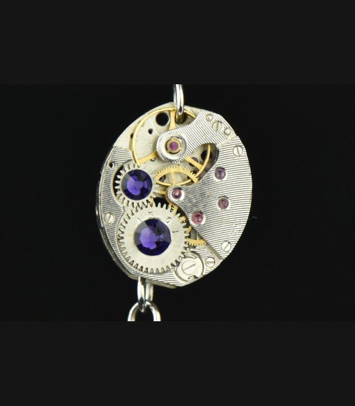 Boucles d'oreilles Falling Snow Purple