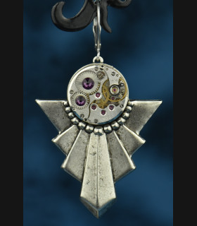 Boucles d'oreilles "Gatsby" Amethyst