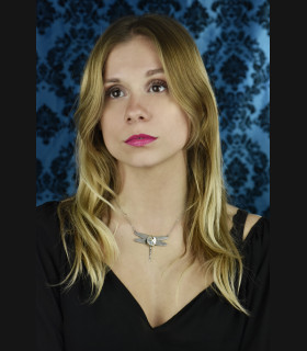 Collier " Dragonfly" blue