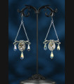 Boucles d'oreilles steampunk Art nouveau Slavia