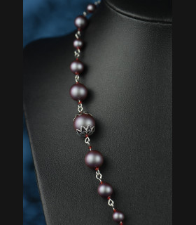 Collier Douce Nymphéa Red