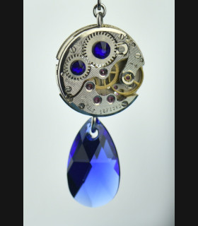 Boucles d'oreilles Moon Drop Deep Blue