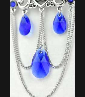 Broche Hestia Bleu Royal