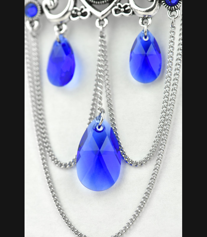 Broche Hestia Bleu Royal