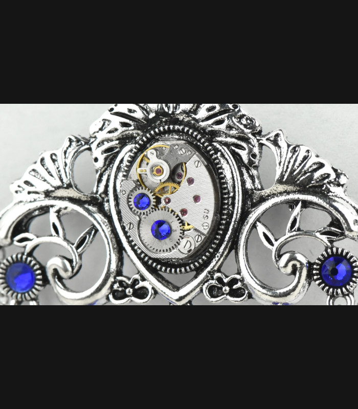Broche Hestia Bleu Royal