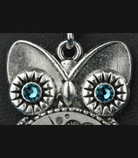 Collier Hibou Bubo Blue