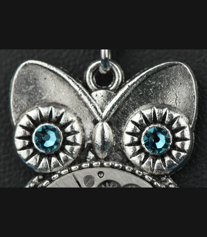 Collier Hibou Bubo Blue