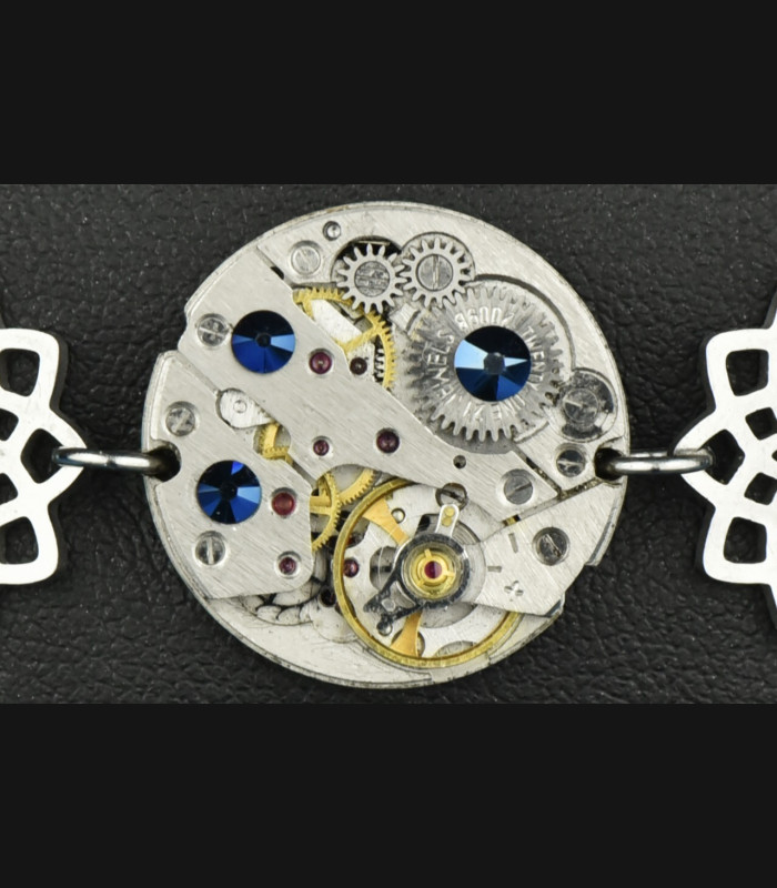 Bracelet " Blue metallic flower"