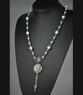 Collier Chronostasis Blue Iridescent