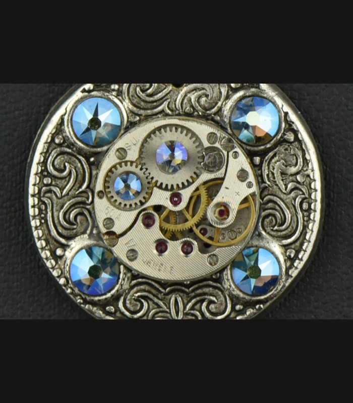 Collier Chronostasis Blue Iridescent