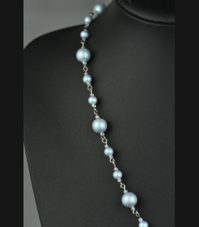 Collier Chronostasis Blue Iridescent