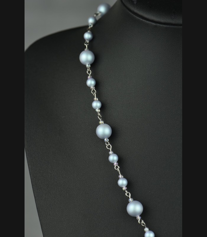 Collier Chronostasis Blue Iridescent