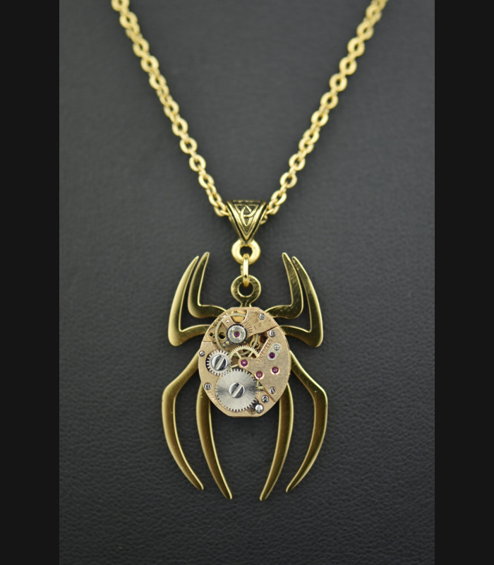 Collier Arachnée blue