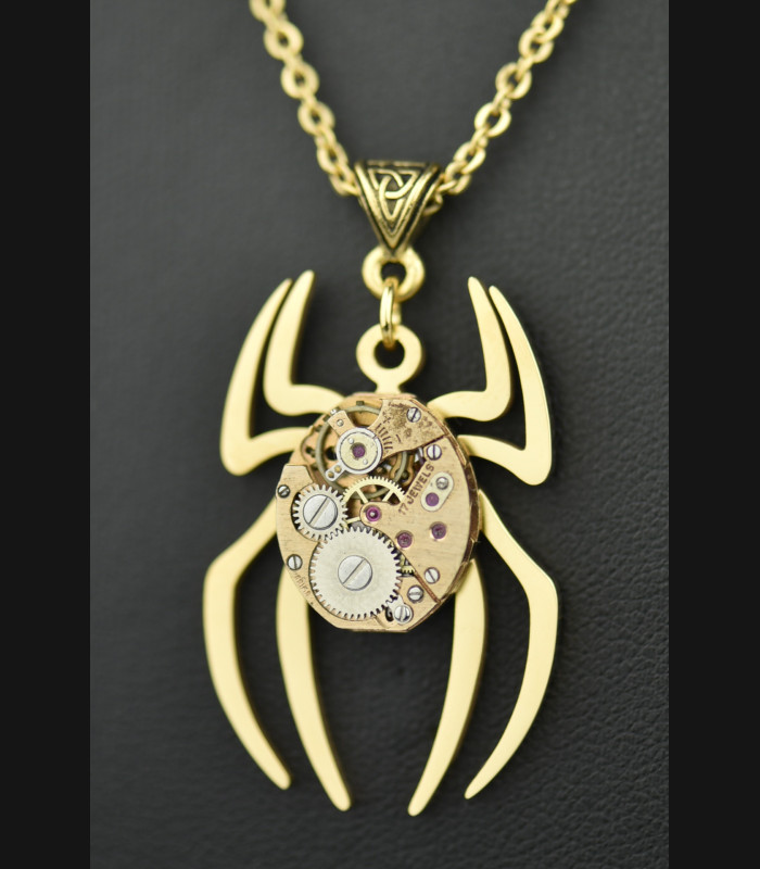 Collier Arachnée blue