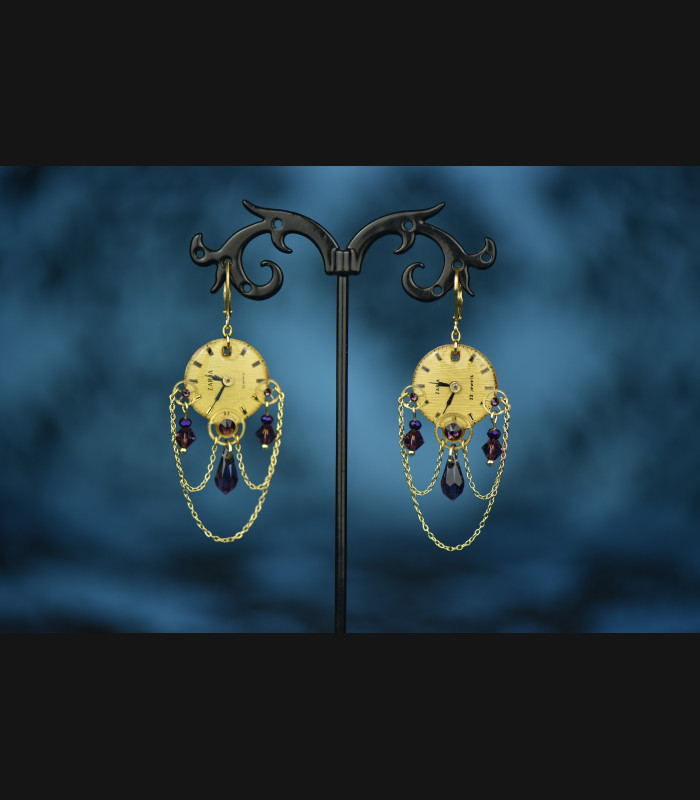 Boucles " Héméra " purple