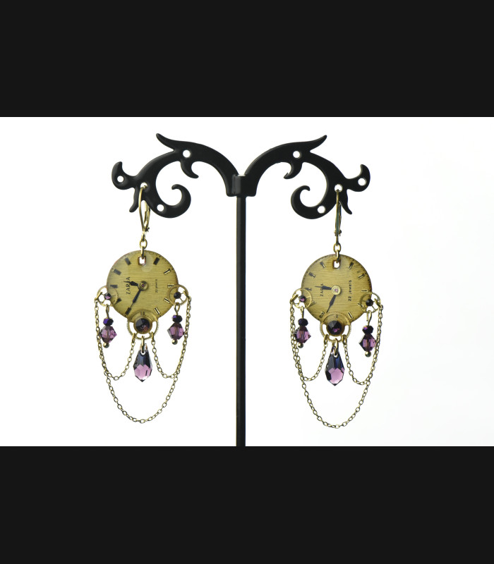 Boucles " Héméra " purple