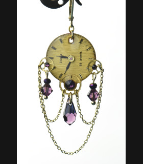 Boucles " Héméra " purple