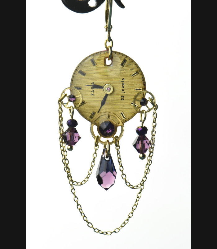 Boucles " Héméra " purple