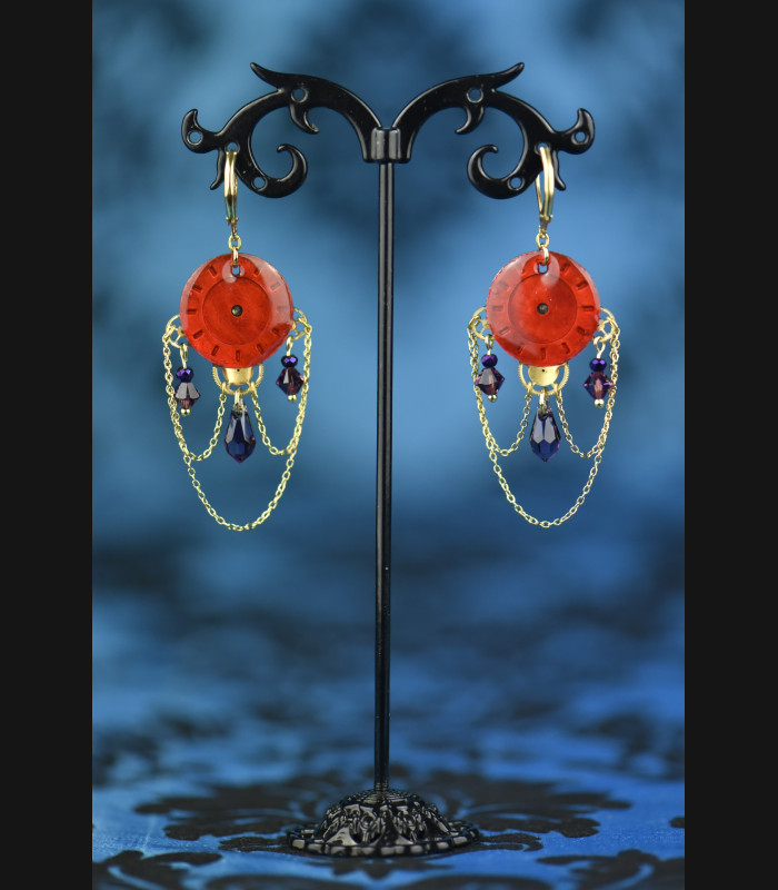 Boucles " Héméra " purple