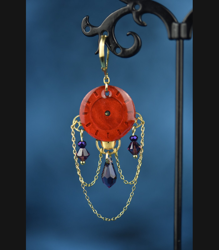 Boucles " Héméra " purple