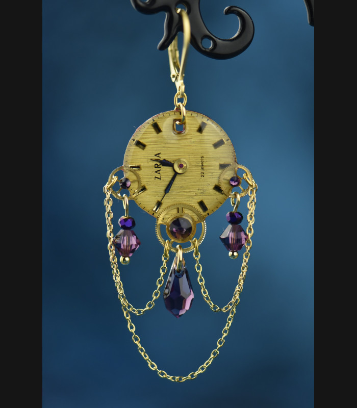 Boucles " Héméra " purple