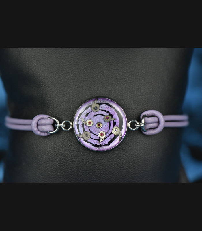 Bracelet cuir « Rinnegan »