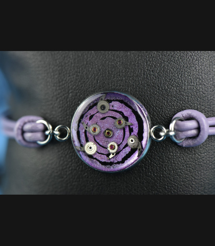 Bracelet cuir « Rinnegan »