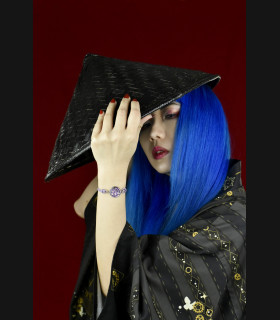 Bracelet cuir « Rinnegan »