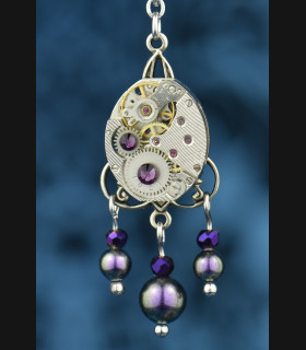 Boucles d'oreilles Thalie Améthyste