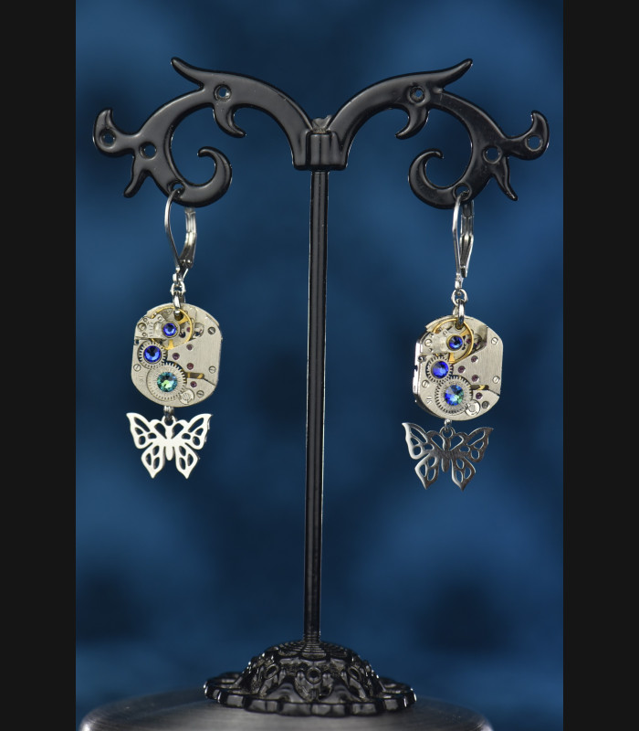 Boucles d'oreilles papillons