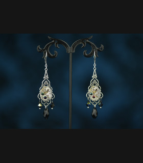 Boucles d'oreilles Blue barock