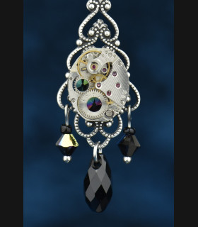 Boucles d'oreilles Blue barock