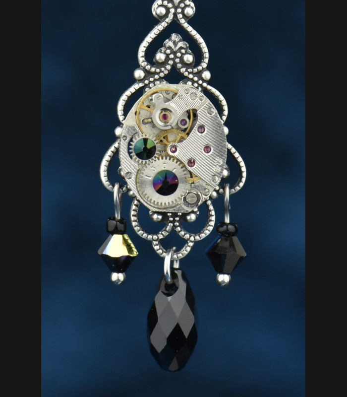 Boucles d'oreilles Blue barock