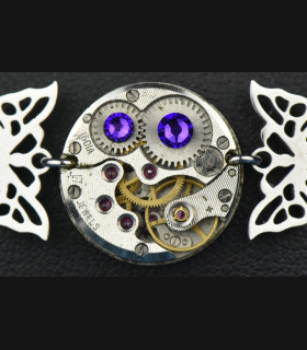 Bracelet steampunk papillon Diane