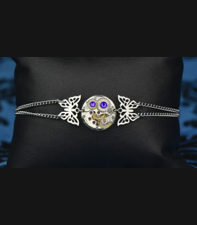 Bracelet steampunk papillon Diane