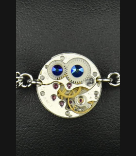 Bracelet mécanique " Echo Purple rain" Couleur:bleu métallique Forme:rond 16mm