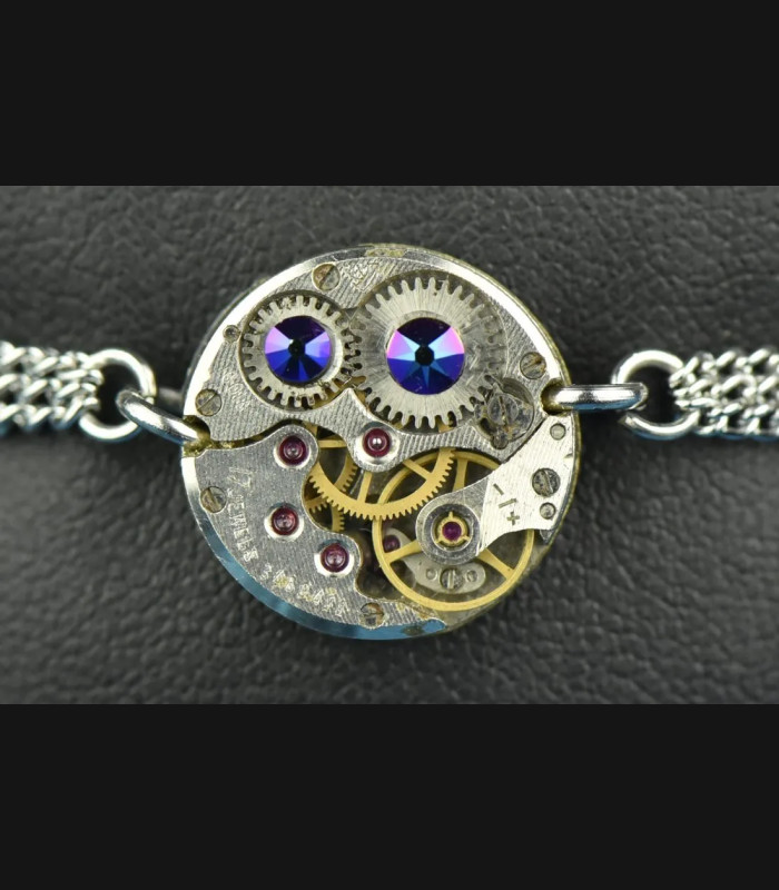 Bracelet mécanique " Echo Purple rain" Couleur:scarabée Forme:rond 16mm