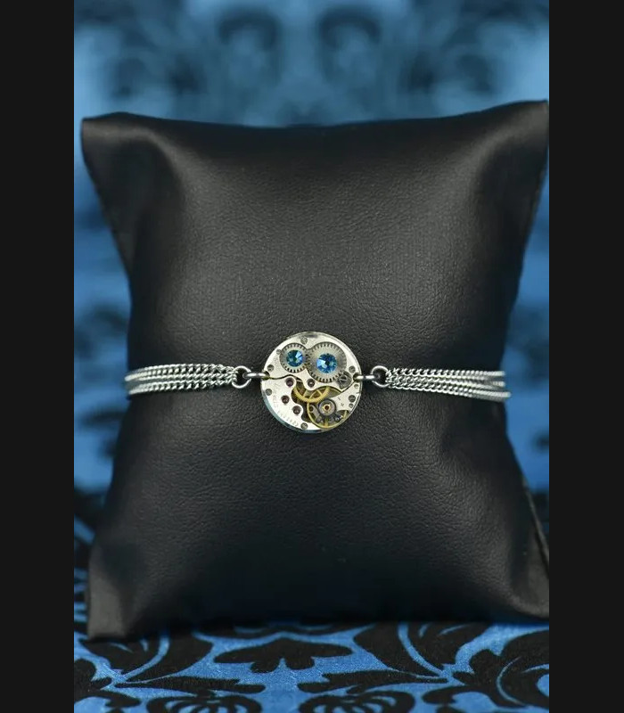 Bracelet steampunk mécanique Echo