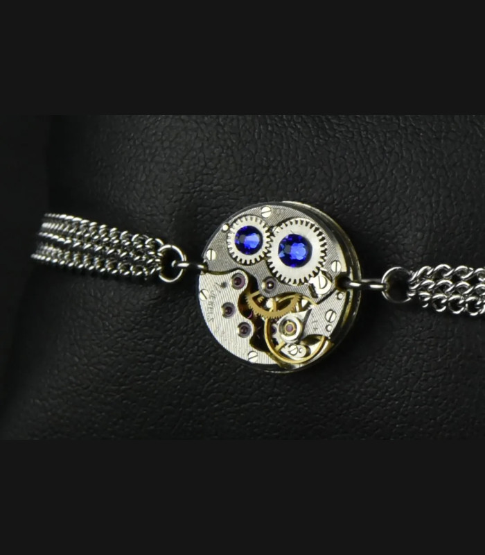 Bracelet mécanique " Echo Purple rain" Couleur:bleu majestic Forme:rond 16mm