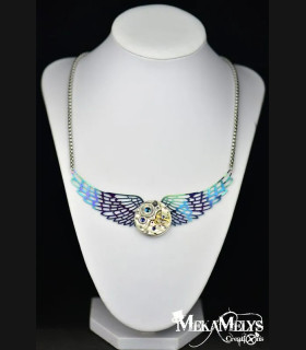 Collier collection "Gold Angel" Couleur:scarabée Matières:acier inoxydable Forme:rond 26mm