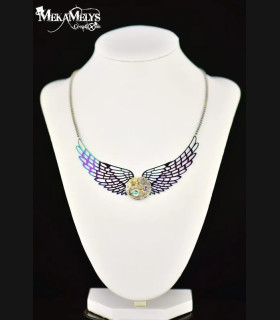 Collier collection "Gold Angel" Couleur:scarabée Matières:acier inoxydable Forme:rond 20mm