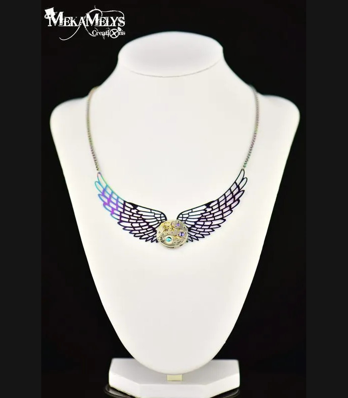 Collier collection "Gold Angel" Couleur:scarabée Matières:acier inoxydable Forme:rond 20mm