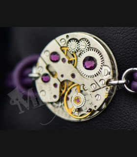 Bracelet Cuir Steampunk Omicron - Mecanique | MekaMelys