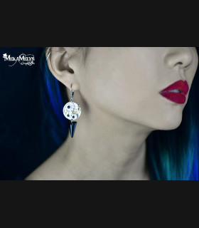 Boucles d'oreilles steampunk Spiky