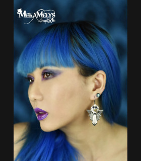 Boucles d'oreilles steampunk Art Déco Gatsby